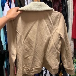 Tan Jacket with Fuzzy Collar